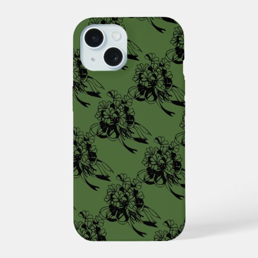 Ierse Shamrock Groene St. Patrick's Dag iPhone 15 Case (Achterkant)