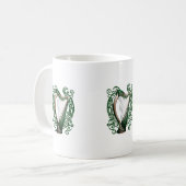 Ierse Shamrock Harp Koffiemok (Voorkant links)