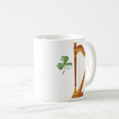Ierse Shamrock Harp Mok (Voorkant rechts)