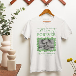 Ierse Shamrock-herdenkingsshirt met foto T-shirt