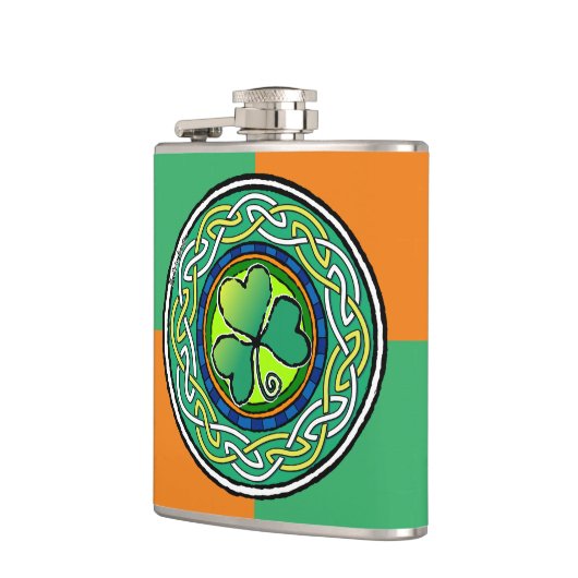 Ierse shamrock heupfles (Links)
