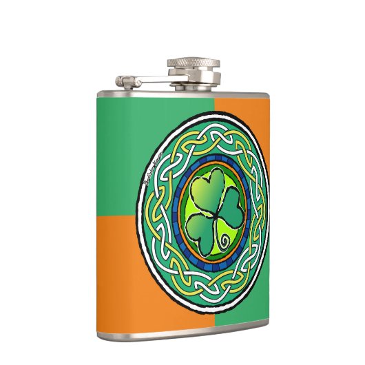 Ierse shamrock heupfles (Rechts)