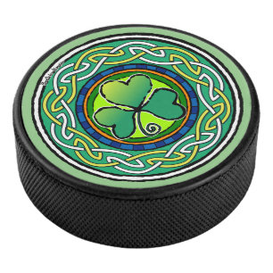 Ierse shamrock hockey puck