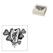 Ierse shamrock, Ierse harp, Ierse klaver Rubberstempel (Gestempeld)