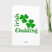 ierse Shamrock Kaart (Achterkant)