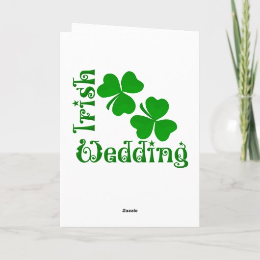 ierse Shamrock Kaart (Achterkant)