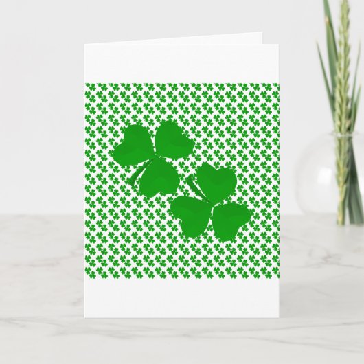 ierse Shamrock Kaart (Voorkant)