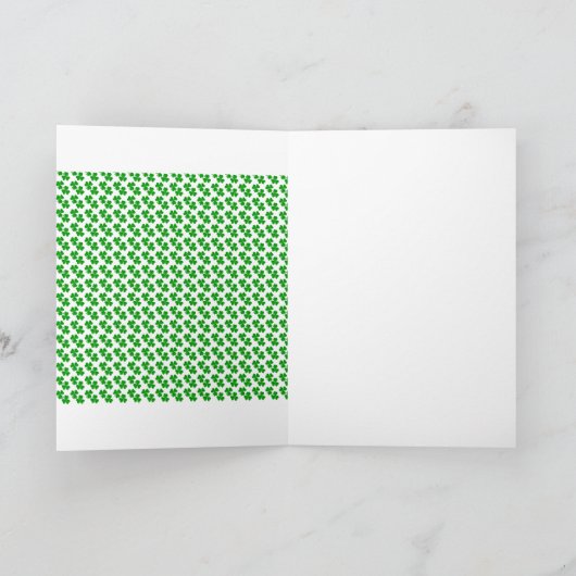 ierse Shamrock Kaart (Binnen)