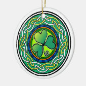 Ierse shamrock keramisch ornament (Links)