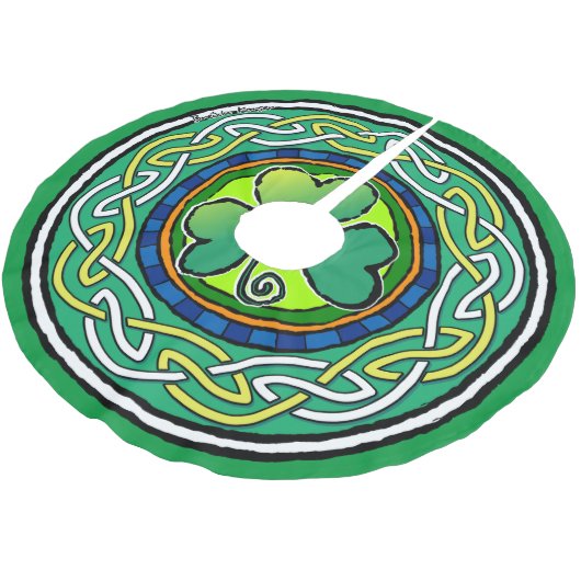 Ierse shamrock kerstboom rok (Gekanteld)