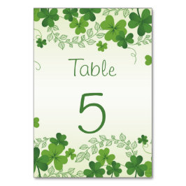 Ierse shamrock (klaver) kaart