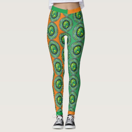 Ierse shamrock leggings (Voorkant)