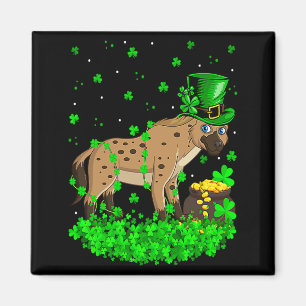 Ierse Shamrock Leprechaun Hyena St Patricks Day T  Magneet