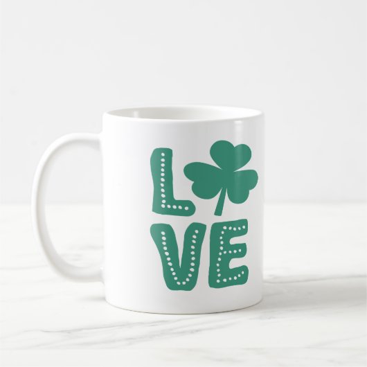 Ierse Shamrock Love St Patrick's Day Koffiemok (Links)