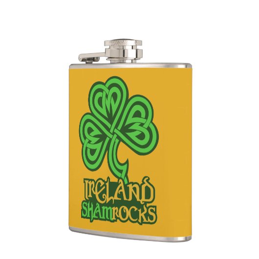 Ierse Shamrock maatkolf Heupfles (Links)