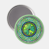 Ierse shamrock magneet (Voorkant / Achterkant)