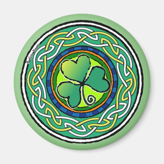 Ierse shamrock magneet (Voorkant)