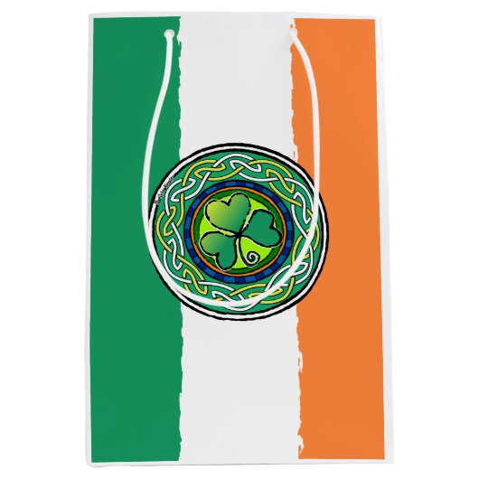 Ierse shamrock medium cadeauzakje (Voorkant)