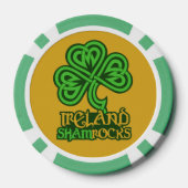 Ierse Shamrock poker chips (Achterkant)