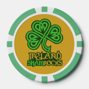 Ierse Shamrock poker chips