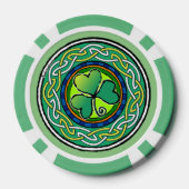 Ierse shamrock poker chips (Achterkant)