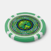 Ierse shamrock poker chips (Enkel)
