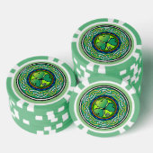 Ierse shamrock poker chips (Opstapeling)