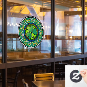 Ierse shamrock raamsticker