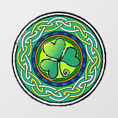 Ierse shamrock raamsticker (Vel)