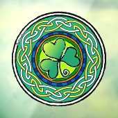 Ierse shamrock raamsticker (Vel 3)