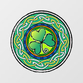Ierse shamrock raamsticker (Vel)