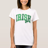 Ierse Shamrock Retro St Patrick's Day T-shirt (Voorkant)