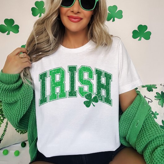 Ierse Shamrock Retro St Patrick's Day T-shirt