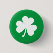 Ierse Shamrock Ronde Button 3,2 Cm (Voorkant)