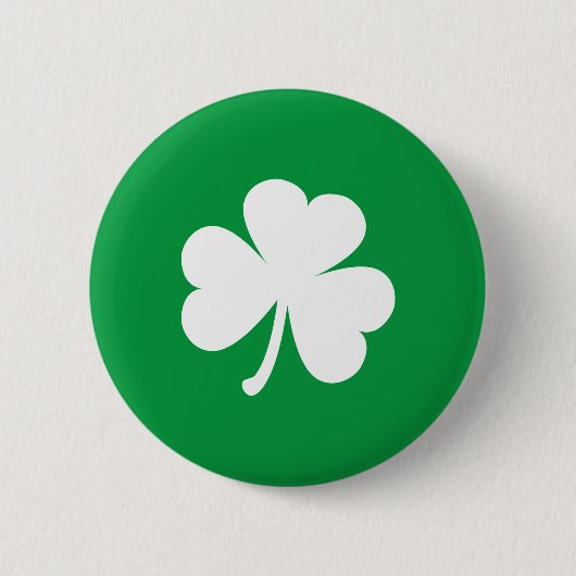 Ierse Shamrock Ronde Button 5,7 Cm (Voorkant)