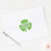 ierse shamrock ronde sticker (Envelop)