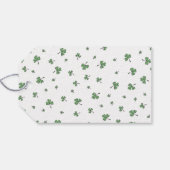 Ierse Shamrock Roze Flamingo St. Patrick's Day Cadeaulabel (Achterkant Horizontaal)