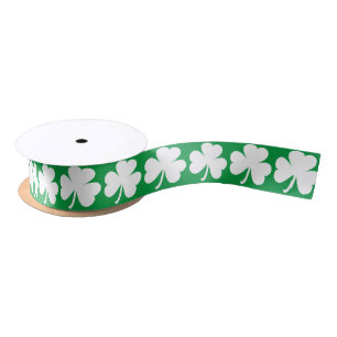 Ierse Shamrock Satijnen Lint