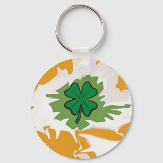 Ierse shamrock sleutelhanger (Voorkant)