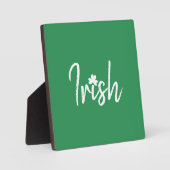Ierse Shamrock St. Patrick's Dag Fotoplaat (Voorkant)