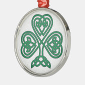 IERSE SHAMROCK SYMBOOL KERSTVERSIERING METALEN ORNAMENT (Links)