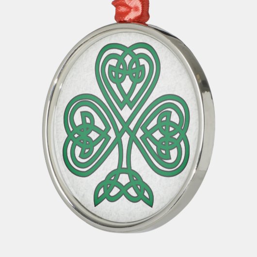 IERSE SHAMROCK SYMBOOL KERSTVERSIERING METALEN ORNAMENT (Links)
