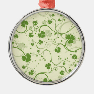 IERSE SHAMROCK SYMBOOL KERSTVERSIERING METALEN ORNAMENT