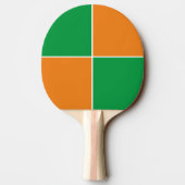 Ierse shamrock tafeltennisbatje (Achterkant)