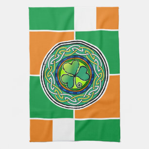 Ierse shamrock theedoek