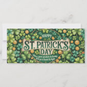 Ierse Shamrock Viering Design (Voorkant)