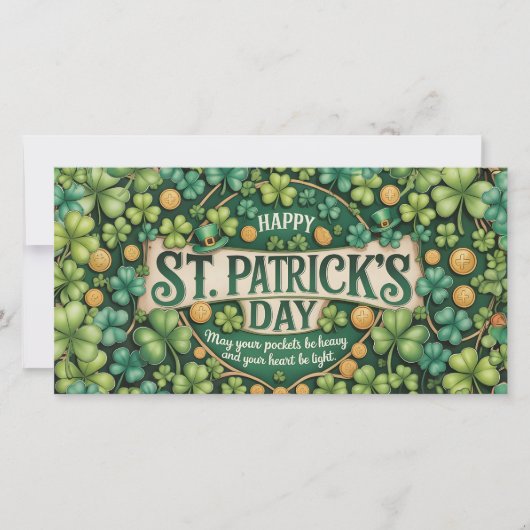 Ierse Shamrock Viering Design (Voorkant)