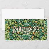 Ierse Shamrock Viering Design (Voorkant / Achterkant)