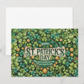 Ierse Shamrock Viering Design (Voorkant / Achterkant)