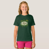 Ierse Shamrock Viering Design T-shirt (Voorkant volledig)